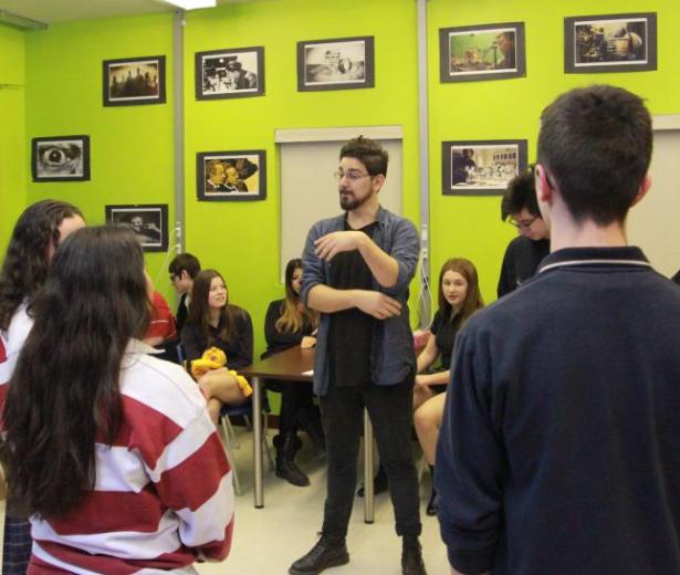 Ian Lagarde rencontre les jeunes à Châteauguay