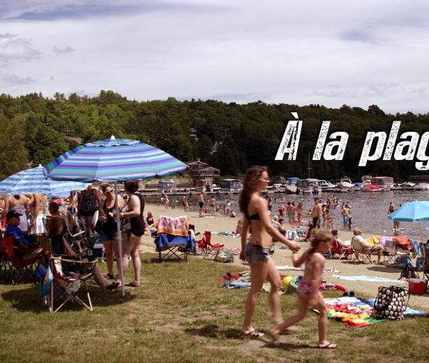 À la plage