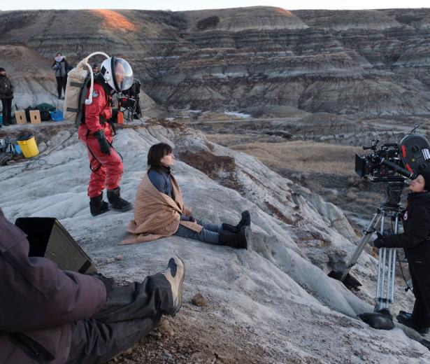 Stéphane Lafleur en tournage