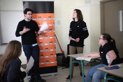 François Jaros rencontre les élèves de l'École Honoré-Mercier_2