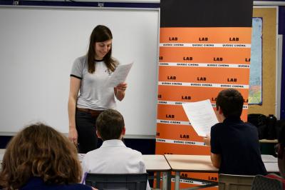 Sarianne Cormier offre une captivante leçon de cinéma à l’école Saint-Edmond !_8