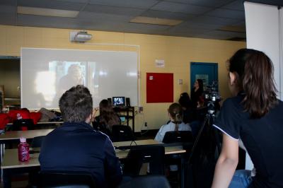 François Jaros rencontre les élèves de l'École Honoré-Mercier_11