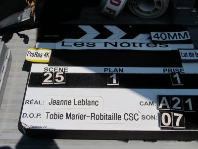 Sur le plateau du film Les nôtres_8