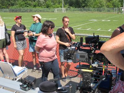 Sur le plateau du film Les nôtres_7